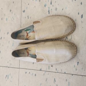 NEW Olukai Kaula Pa’a Kapa Linen Espadrille Rose Pink Slip On Shoes